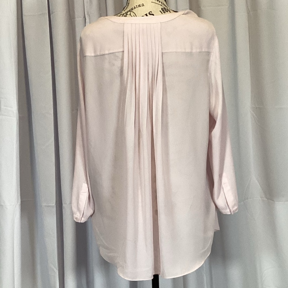 1550. NYJD Peony Pink 3/4 Sleeve Blouse EUC Size XL - Picture 3 of 5